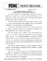 FDIC Approves Assumption of Deposits of Farmers State Bank of Shiro Texas Shiro Texas