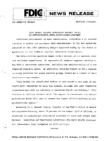 FDIC Board Adopts Operating Budget Based on Strengthened Bank Supervisory Program