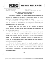 FDIC Approves Assumption of Deposits of Hometown Bank Edison New Jersey