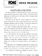 FDIC Names Deryl R Booth Assistant Regional Director for DBS in Atlanta