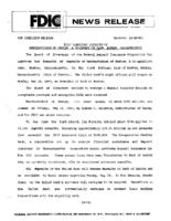 FDIC Transfers Deposits of MerchantsBank of Boston A Cooperative Bank Boston Massachusetts