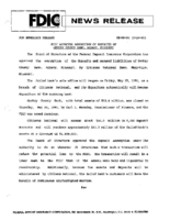 FDIC Approves Assumption of Deposits of Gentry County Bank Albany Missouri