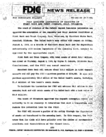 FDIC Approves Assumption of Deposits of First Bank and Trust Company Yale Oklahoma