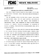 FDIC Makes Public August 1991 Enforcement Actions