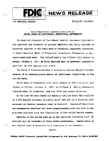 FDIC Transfers Insured Deposits of State Bank of Greenwald Greenwald Minnesota