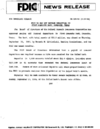 FDIC to Pay Off Insured Depositors in First Comanche Bank Comanche Texas