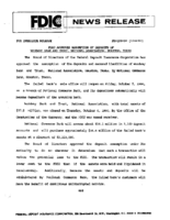 FDIC Approves Assumption of Deposits of Woodway Bank and Trust National Association Houston Texas