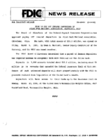 FDIC To Pay Off Insured Depositors In First Bank National Association Cleveland Ohio
