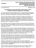Joint ReleaseShared National Credit Results Reflect Large Increase In Credit Commitment Volume and Satisfactory Credit Quality