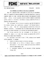 FDIC Announces Realignment of Division of Liquidation