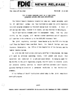 FDIC is Named Managing Agent of 47 Additional Insolvent savings and Loan Institutions