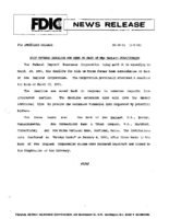 FDIC Extends Deadline for Bids on Bank of New England Subsidiaries