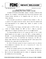 FDIC Approves Deposit Assumption of Louisiana Bank  Trust Company Crowley Louisiana