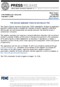 FDIC Extends Application Period for Safe Account Pilot