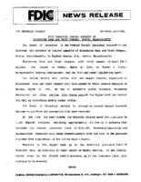 FDIC Transfers Insured Deposits of Blackstone Bank  Trust Company Boston Massachusetts