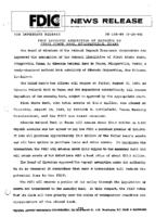 FDIC Approves Assumption of Deposits of First State Bank Pflugerville Texas