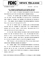FDIC Increases the Premium Banks Pay For Deposit Insurance Also Issued MidYear Financial Results for the Bank Fund