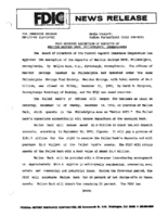 FDIC Approves Assumption of Deposits of Meritor Savings Bank Philadelphia Pennsylvania