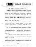 FDIC Approves Assumption of Deposits of Medcentre Bank National Association San Antonio Texas