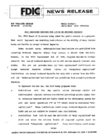 FDIC Announces Proposed New Limits on Brokered Deposits