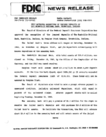 FDIC Approves Assumption of Insured Deposits of The Rushville National Bank Rushville Indiana