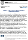 FDIC Closes on Pilot Securitization of Performing SingleFamily Mortgages from 16 Failed Banks