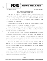 FDIC Transfers Insured Deposits of Pisgah Savings Bank Pisgah Iowa