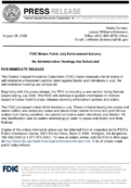 FDIC Makes Public July Enforcement Actions No Administrative Hearings are Scheduled