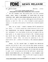 FDIC to Send Insurance Refund Checks to Certain Banks and Thrifts That Improved Their Capital Position