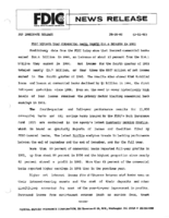 FDIC Reports that Commercial Banks Earned 186 Billion in 1991