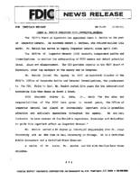 James A Renick Appointed FDIC Inspector General