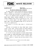 FDIC Publishes Semiannual Agenda of Regulations