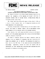 FDIC Approves Assumption of Deposits of University National Bank of College Station College Station Texas