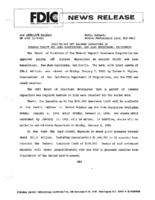 FDIC To Pay Off Insured Depositors In Assured Thrift and Loan Association San Juan Capistrano California