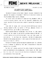 FDIC Approves Deposit Assumption of State Bank of Jansen Jansen Nebraska