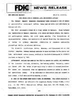 FDIC Makes Public February 1991 Enforcement Actions