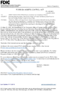 FOREIGN ASSETS CONTROL ACT Amended Iraqi Sanctions Presidential Order to Protect the Development Fund for Iraq and Foreign Entities Subject to Import Ban