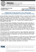FirstMerit Bank National Association Akron Ohio Assumes All of the Deposits of George Washington Savings Bank Orland Park Illinois