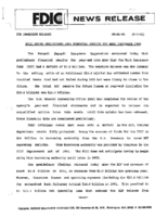 FDIC Issues Preliminary 1991 Financial Results for Bank Insurance Fund