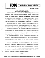 John F Bovenzi Named Deputy to FDIC Chairman