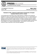 Statement of FDIC Chairman Donald Powell on Introduction of Deposit Insurance Reform in the US Senate