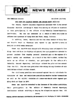 FDIC Bans Two Illinois Bankers and Imposes Money Penalties