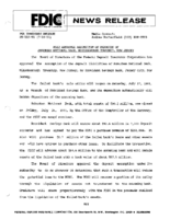 FDIC Approves Assumption of Deposits of Suburban National Bank Hillsborough Township New Jersey