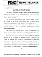 FDIC Approves Assumption of Deposits of First State Bank Lexington Oklahoma