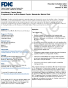 Proposed Rule on RiskBased Capital Standards Market Risk