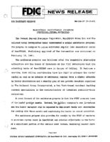 BancTEXAS Assistance Program Receives Final Approval