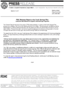 FDIC Releases Report on its Youth Savings Pilot