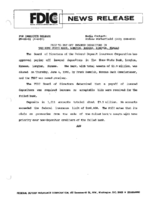 FDIC to Pay Off Insured Depositors in The Home State Bank Longton Kansas Longton Kansas