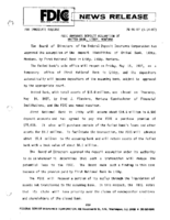 FDIC Approves Deposit Assumption of United Bank Libby Montana