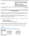 Joint ReleaseAgencies Release Proposed New Interagency Questions and Answers Regarding Private Flood Insurance